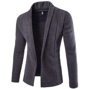 Autumn Winter Knitting Cardigan Men's Casual Long Sleeve Slim Fit Jackets Male Stylish Open Stitch Sweater Coat Outwear