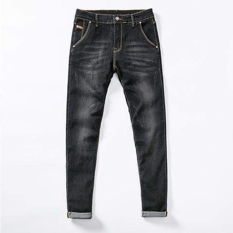 7 Color Men Stretch Skinny Jeans Fashion Casual Slim Fit Denim Trousers Male Gray Black Khaki White Pants Male Brand