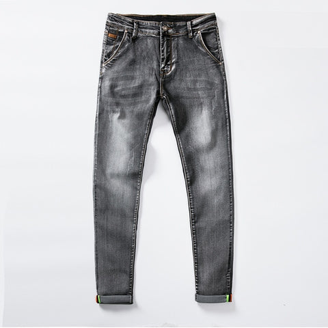7 Color Men Stretch Skinny Jeans Fashion Casual Slim Fit Denim Trousers Male Gray Black Khaki White Pants Male Brand