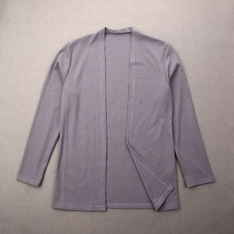2020 Brand Summer Spring Korean Style Men Slim Fit Knitted Sweater Cardigan Male Long Sleeve Strip Blouse Sweater Plus Size