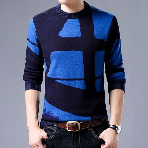 2019 new line pull mens sweaters casual thick male pullover sweater slim fit men blusa masculina clothes jersey sweter man 61189