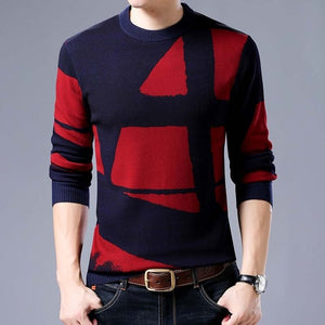2019 new line pull mens sweaters casual thick male pullover sweater slim fit men blusa masculina clothes jersey sweter man 61189