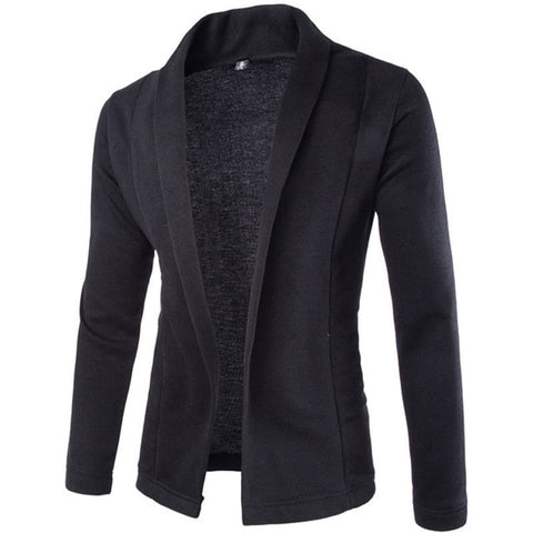 Autumn Winter Knitting Cardigan Men's Casual Long Sleeve Slim Fit Jackets Male Stylish Open Stitch Sweater Coat Outwear