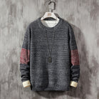 2019 New Sweater Men Long Sleeves Autumn Winter Pullover Knitted O-Neck Plus Asian Size 5XL